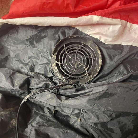 DISNEY MICKEY MOUSE SANTA GEMMY CHRISTMAS AIRBLOWN INFLATABLE LED *Broken Fan* - Picture 6 of 6